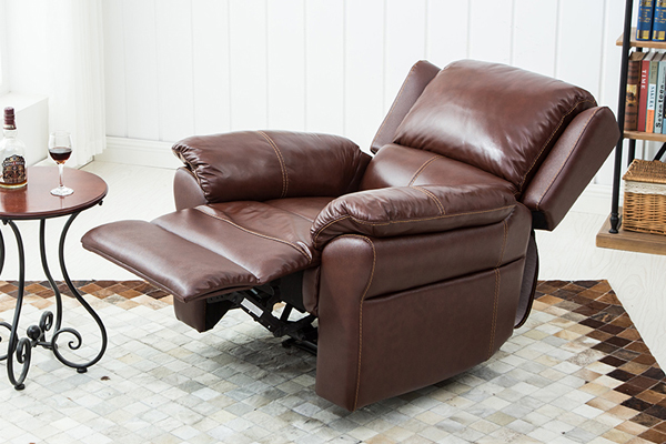 OK-RC8013 Massage Recliner Chair Heated PU Leather Ergonomic Lounge 360 Degree Swivel