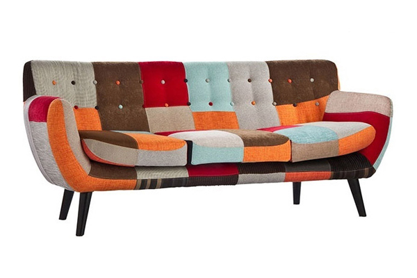 OK-OUZL1091 3P patchwork fabric European sofa set