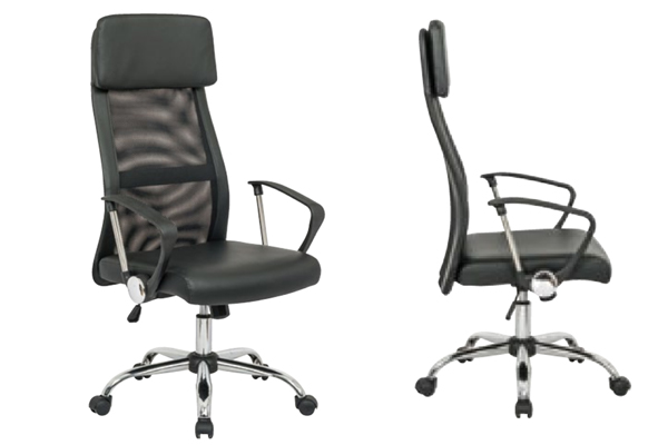 OK-C6010 High back mesh office chai with pu head padding