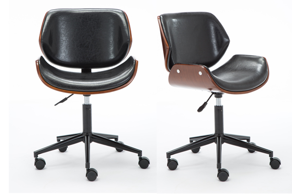 OK-BS007 MODERN + STYLISH Remarkable  Walnut Bentwood Task Chair /Office Chair
